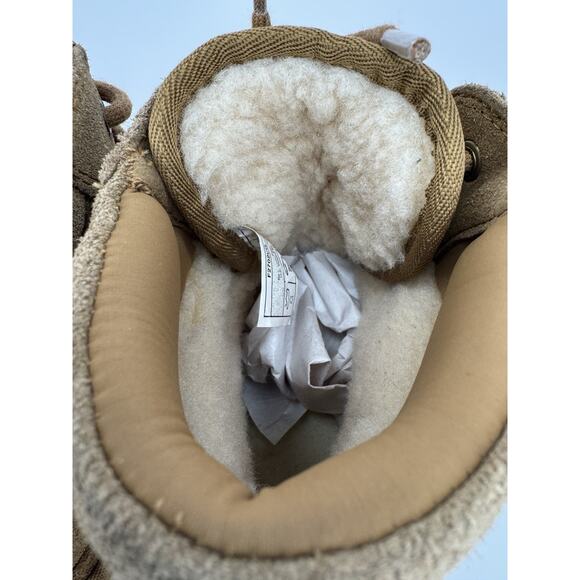 UGG Neumel Chestnut Suede Lace-Up Chukka Boots Women’s 6 Sheepskin Lined - Picture 8 of 14